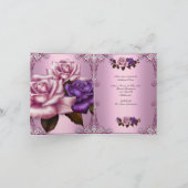 Invitation 30e anniversaire Pink Purple Rose (Intérieur)