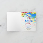 Invitation 30e anniversaire Plage de fleurs tropicales Aloha (Intérieur)