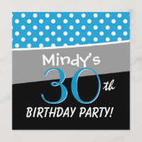 30e anniversaire Polka Dot Motif pour elle