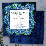 Invitation 30e anniversaire Rustic Wood Blue Hydrangeas Party<br><div class="desc">Prévoyez-vous une fête spéciale de 30 ans ? Vous recherchez une élégante invitation d'anniversaire rustique ? Regardez notre 30e anniversaire Rustic Wood Blue Hydrangeas Party Invitation. Cette invitation à l'anniversaire fleuri présente une belle aquarelle avec hydrangées bleues, arrière - plan en bois bleu et verdure. Vous pouvez personnaliser en sélectionnant...</div>
