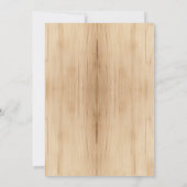 Invitation 30e anniversaire Rustic Wood Sunflower Aquarelle (Dos)