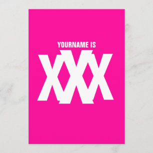 Invitation 30e anniversaire - Sale 30 - Triple X