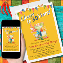 30e anniversaire Salutations à 30 ans Margarita Fi