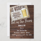 Invitation 30e anniversaire Salutations aux bières Hommes Inv (Devant)