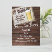 Invitation 30e anniversaire Salutations aux bières Hommes Inv (Debout devant)