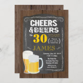 Invitation 30e anniversaire, Soirée à 30 ans (Devant / Derrière)