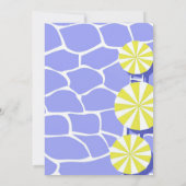 Invitation 30e anniversaire Summer Pool Party Purple Lime (Dos)