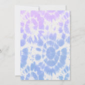 Invitation 30e anniversaire Super Chick Pastel Tie Dye Party (Dos)