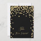 Invitation 30e anniversaire surprise Gold Black (Dos)