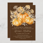 Invitation 30e anniversaire Surprise Party Rustic Boho Citrou (Devant / Derrière)
