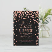 Invitation 30e Anniversaire Surprise Rose Gold Noir (Debout devant)