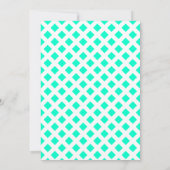 Invitation 30e anniversaire turquoise (Dos)