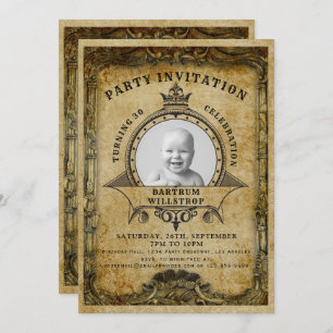 Invitation 30e anniversaire Vintage Retro Ajouter votre photo