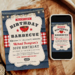 Invitation 30e barbecue fête d'été<br><div class="desc">Présentez notre charmant Barbecue Invitation d'anniversaire ! Construite avec des éléments en bois rustique, cette invitation exhale une ambiance campagnarde et cosy, parfaite pour fêter sous le ciel ouvert de l'été. La combinaison classique de rouge, blanc et bleu apporte une touche d'américanité, préparant le terrain à un rassemblement festif. Qu'il...</div>