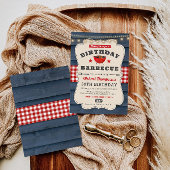 Invitation 30e barbecue fête d'été