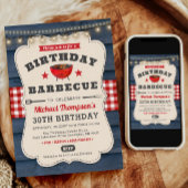 Invitation 30e barbecue fête d'été