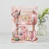 Invitation 30e Bottes de fille Bling Western Pink Brown (Debout devant)