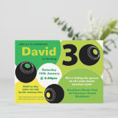 Invitation 30e Bowls de pelouse Barefoot Bowling Anniversaire (Debout devant)