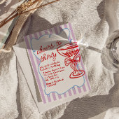 Invitation 30e dessin couleur verre de champagne photo Annive