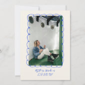 Invitation 30e Doddle Coastal Dirty Trente Photo Anniversaire (Dos)