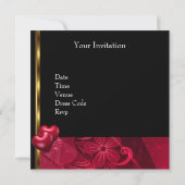 Invitation 30e fête d'anniversaire Ballons rouges  (Dos)