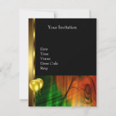 Invitation 30e fête d'anniversaire Ballons verts j (Dos)