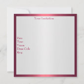 Invitation 30e fête d'anniversaire Bijoux Bow Blanc rose (Dos)