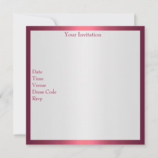 Invitation 30e fête d'anniversaire Bijoux Bow Blanc rose (Dos)