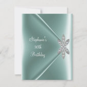 Invitation 30e fête d'anniversaire Elégante Monnaie verte Bij (Devant)