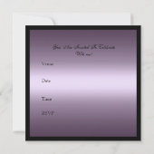 Invitation 30e fête d'anniversaire Purple Floral (Dos)