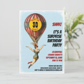 Invitation 30e Fille Balloon de cirque (Debout devant)