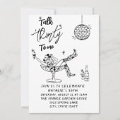 Invitation 30e Fille Vache Quirky Parler Trente À Moi Anniver (Devant)