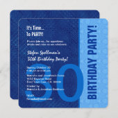 Invitation 30e jour de Birthday Modern (Devant / Derrière)