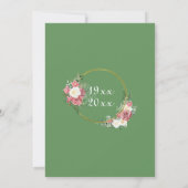 Invitation 30e Mariage Pearl Anniversaire Rose Gold Frame (Dos)