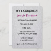 Invitation 30e Modèle d'invitation à la fête d'anniversaire S (Dos)