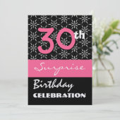 Invitation 30e Modèle d'invitation à la fête d'anniversaire S (Debout devant)