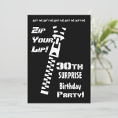 Invitation 30e Modèle d'invitation à la fête d'anniversaire S (Debout devant)
