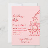 Invitation 30e tour de champagne tirée à la main Trente ans (Devant)