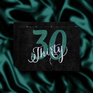 Invitation 30e Vert Fête d'anniversaire personnalisée