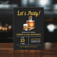 30e Whiskey Cigar Bourbon fête d'anniversaire