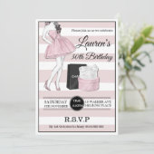 Invitation 30ème 40ème 50ème fête d'anniversaire pour les adu (Debout devant)