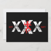 Invitation 30ème anniversaire - 30 sales - enfer d'une partie (Devant)