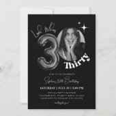 Invitation 30ème anniversaire Black Men Photo femme (Devant)