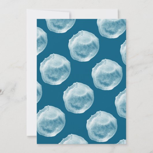 Invitation 30ème Dark Turquoise Bubbles Anniversaire Invitati (Dos)