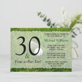 Invitation 30ème Fête d'anniversaire de golf (Debout devant)