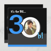 Invitation 30ème Grand 3Oh ! Photo de modèle de fête (Devant / Derrière)