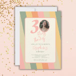 Invitation 30ème Trente Flirty Thriving Boho Pink Photo<br><div class="desc">Faites une déclaration élégante à l'occasion de votre 30e anniversaire avec les invitations de fête d'anniversaire de Thirty, Flirty, & Thriving Boho! Ces invitations sont conçues pour capturer l'essence du charme boho et de la nostalgie rétro, ce qui en fait le choix parfait pour votre fête d'anniversaire. Avec leur mélange...</div>