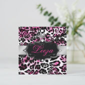 Invitation 311-Baroque Princess Black Pink Leopard Metallic (Debout devant)