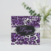 Invitation 311-Baroque princesse Purple Leopard Metallic (Debout devant)