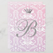 Invitation 311 Bébé Pink & Lilac (Devant / Derrière)